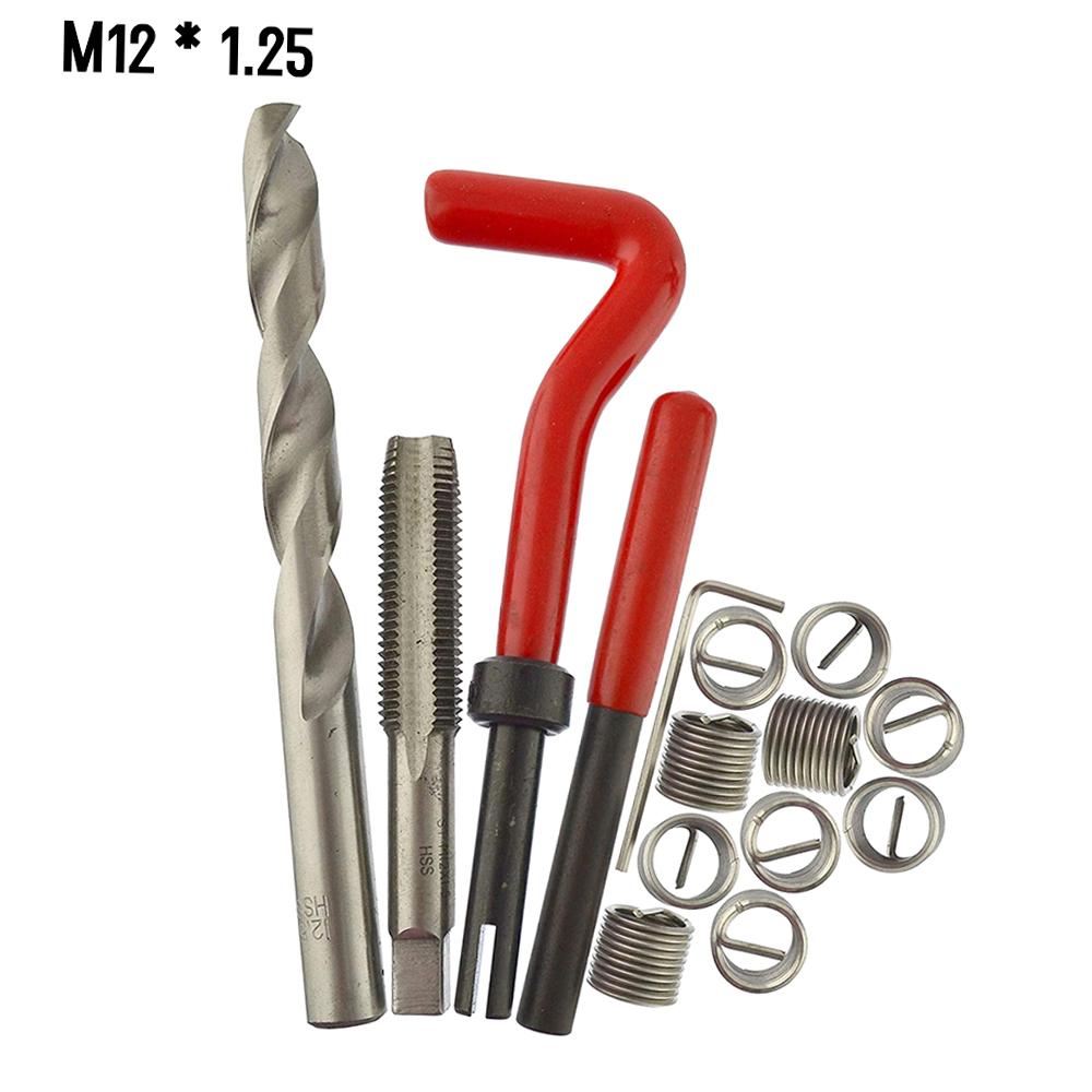 30Pcs Metric Thread Repair Insert Kit M5 M6 M8 M10 M12 M14 Helicoil Car Pro Coil Tool M6 * 1.0