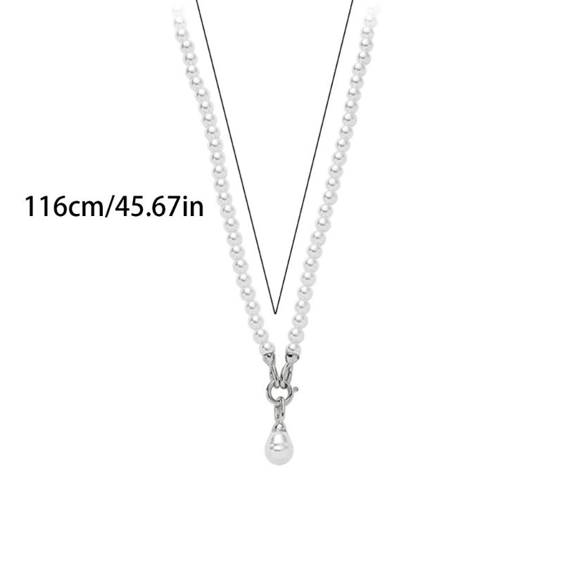 Elegant Pearls Body Chain Necklace Stylish Pearls Body Accessory Elegant Crossbody Chain for Party and Wedding Wear