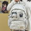 Школьная сумка милая в горошек ученическая школьная сумка модный тренд рюкзак большая вместимость сумка для боли в спине двумерная прозрачная сумка для боли
