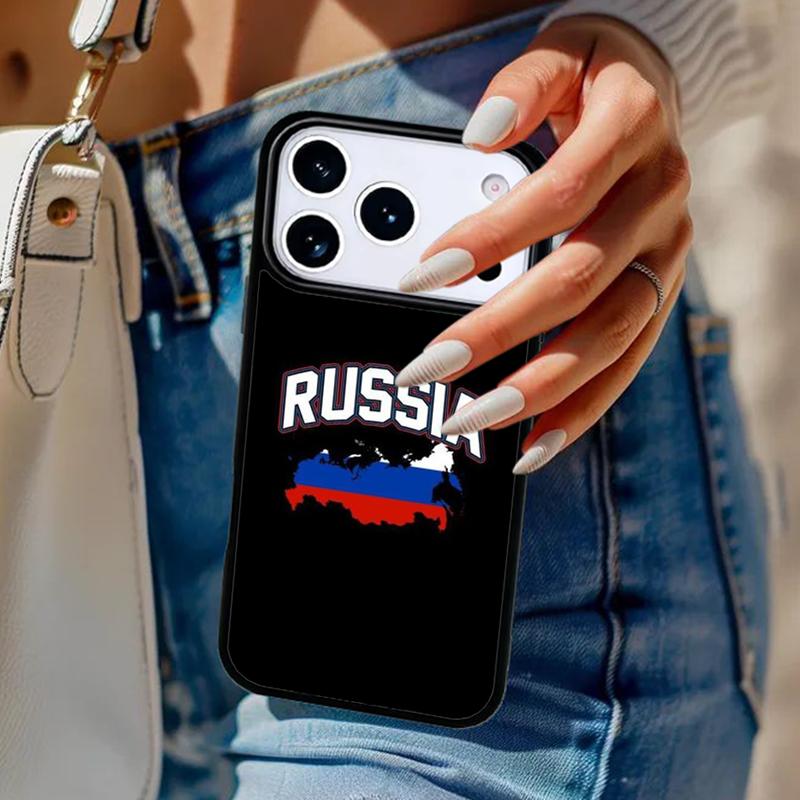 Russia Flag Phone Case For iPhone 17 Air 14 15 13 12 Max Cover For Apple 16e 11 Pro Max Plus Coque