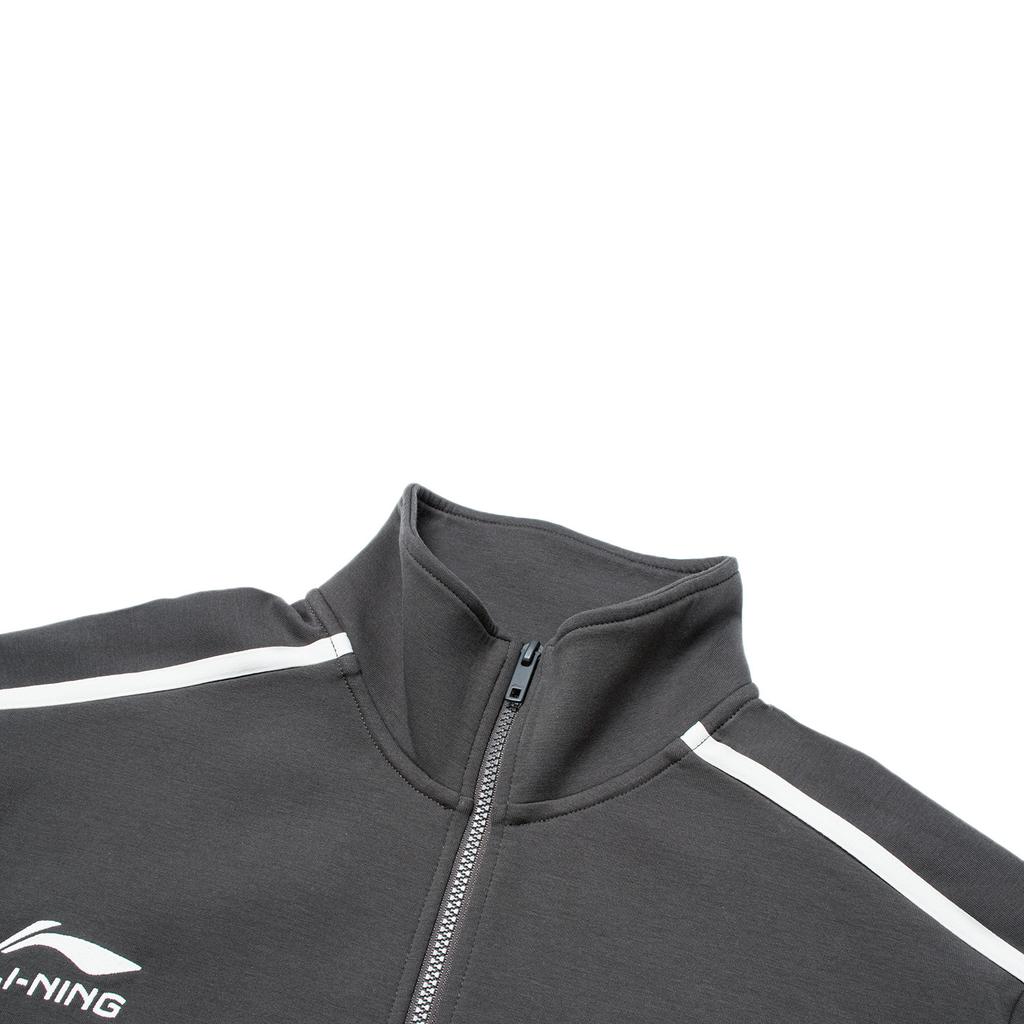 Li Ning Коллекция спортивной моды Куртки и пальто Мужские Обсидианово-серый AWDU775-6