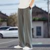 Cotton and linen pants men's summer loose straight men's retro casual trousers new summer thin drape casual trousers