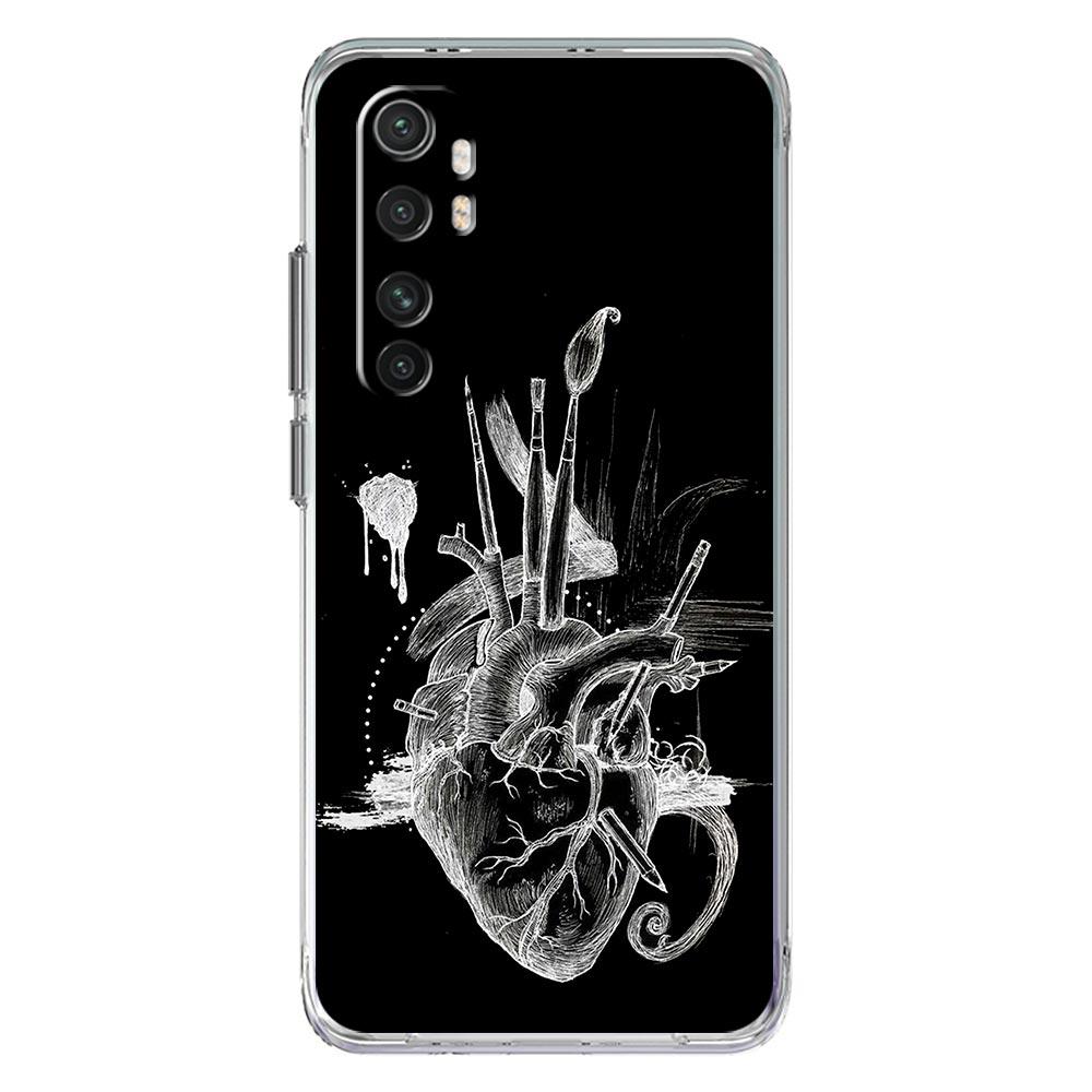 Модель сердечно-сосудистой системы Сердце Чехол для телефона Для Xiaomi Mi Poco X6 X5 NFC X3 F6 F5 Pro F4 F3 15 14T 14 13T 12T 12 13 Lite 11 Обложка