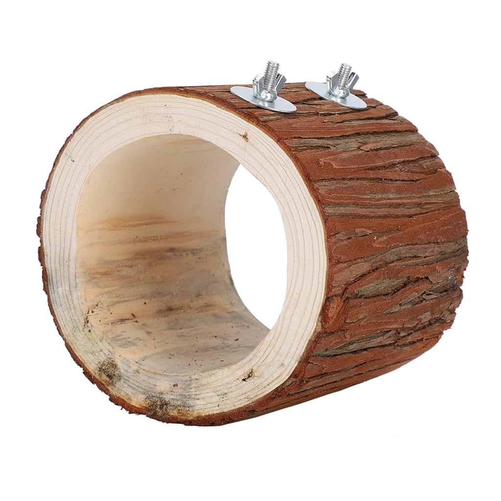 Bird Tree Hole Nest Small Pet Natural Wooden Toy Hideaway for Hamster Squirrel Parrot