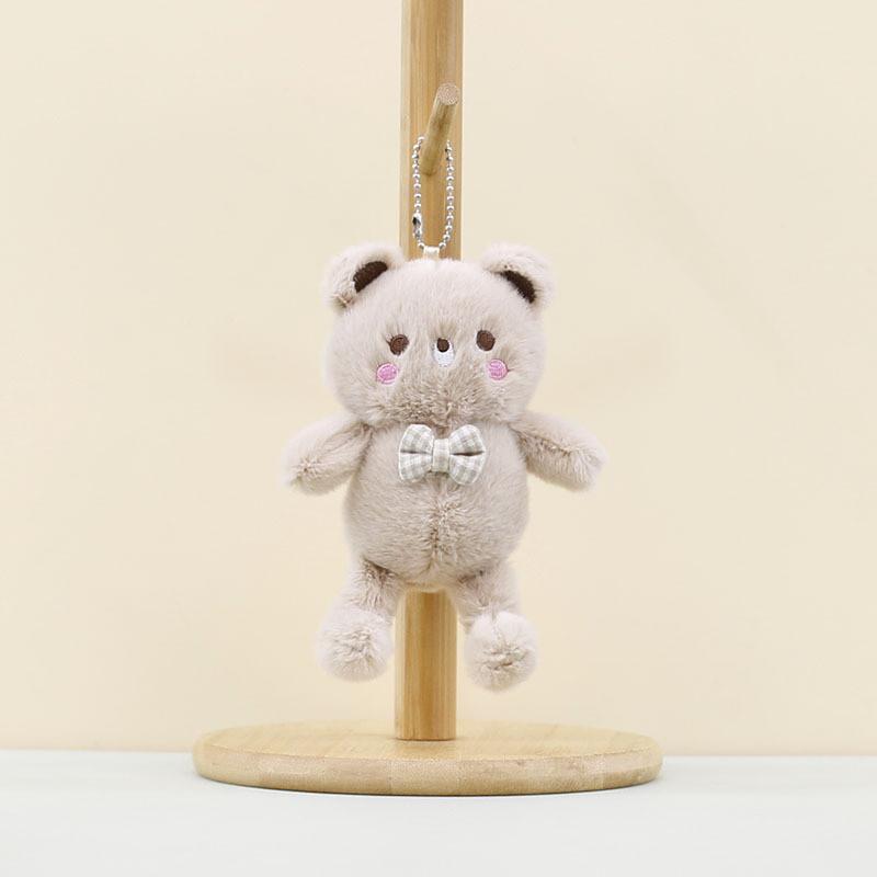 Очаровательный мультяшный брелок в виде плюшевого мишки с милым галстуком-бабочкой для детей и взрослых