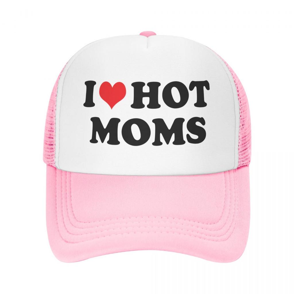 Классическая Унисекс Кепка Тракер I Love Hot Moms Взрослая Регулируемая Бейсболка для Унисекс Женщин Хип-Хоп Кепки Snapback