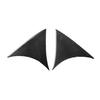 2x Carbon Fiber Car Rear Window Side Wing Cover Trim For Mazda3 Axela 2014-2018