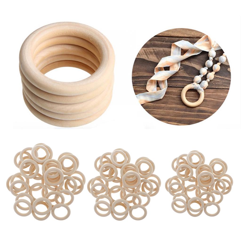 40/20шт Деревянное кольцо для изготовления ювелирных изделий своими руками для изготовления декора 40мм 40шт