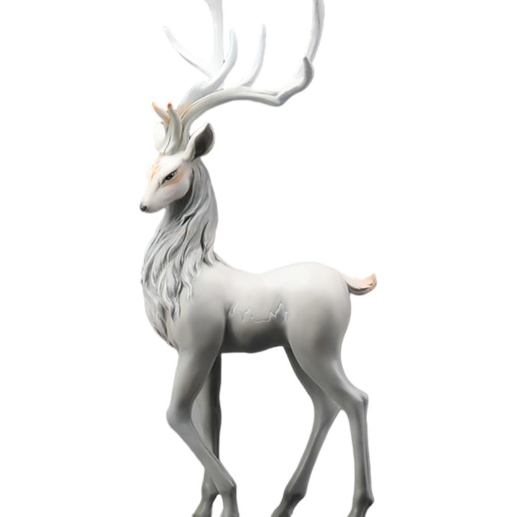 Украшение в виде стоящего оленя, коллекционные украшения для домашнего офиса в виде оленей, элегантные и очаровательные