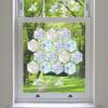 16 шт. Радужные наклейки на окна Suncatcher, противоударные наклейки на окна для птиц
