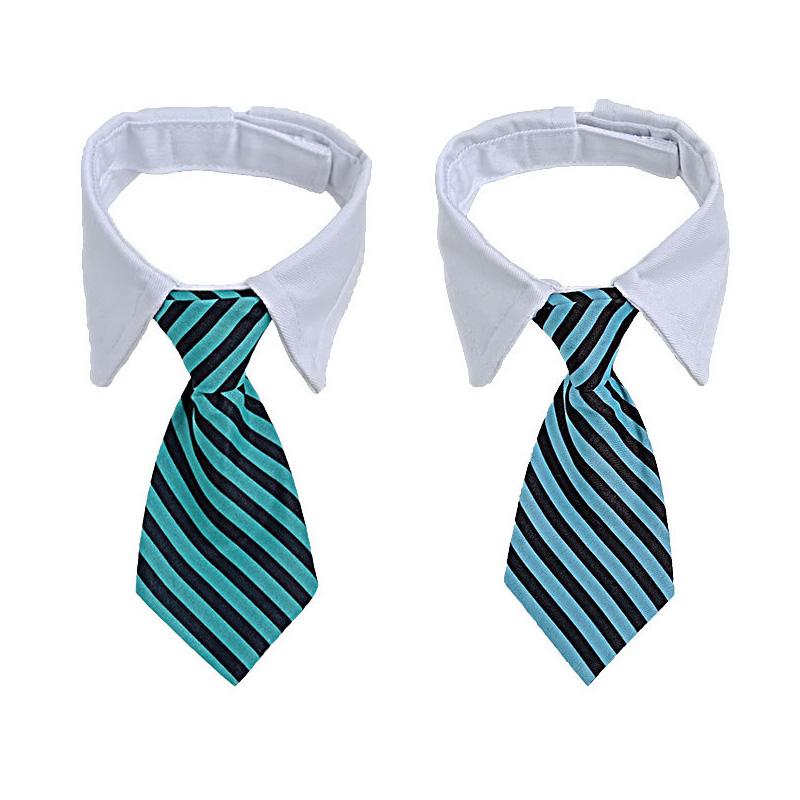 1 шт., формальный галстук-бабочка с воротником, галстук для домашних животных, товары для домашних животных, полосатый свадебный галстук для собак