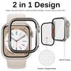 Apple Watch uchun kompyuter qattiq qopqog'i 45mm 41mm 44mm 40mm Shisha ko'rinishini yangilash 49mm ultra iWatch 8 7 SE SE2 6 5 4 ga aylanish