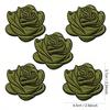 1pcs Roses Decals Flowers Clothing Accessories Embroidered Applique Iron On Patches For Jackets, Sew On Patches For Clothing Backpacks Jeans T-Shirt