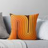 Retro Geometric Double Arch Design 588 Throw Cushions & Pillows Without Core