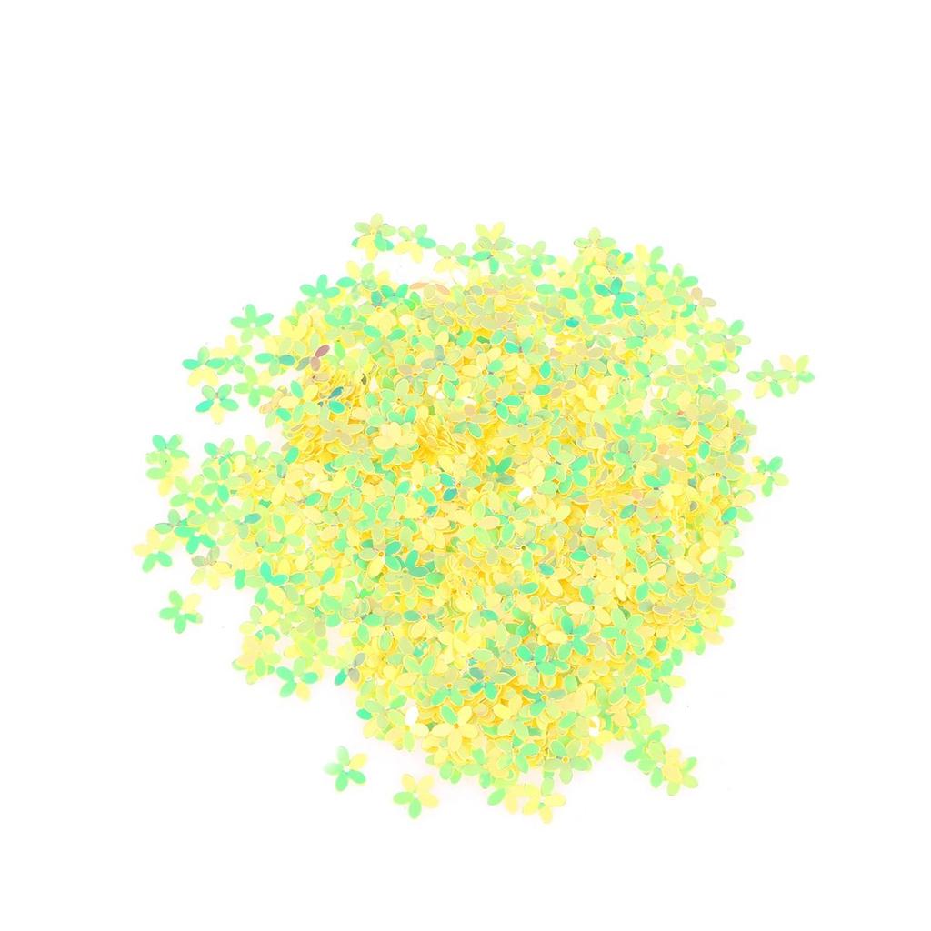 800Pcs Five-Petal Flower Sequins Bright Light Blue Color Decorative Clothes Patches for Hat Pants Coat Bags DIY Sewing
