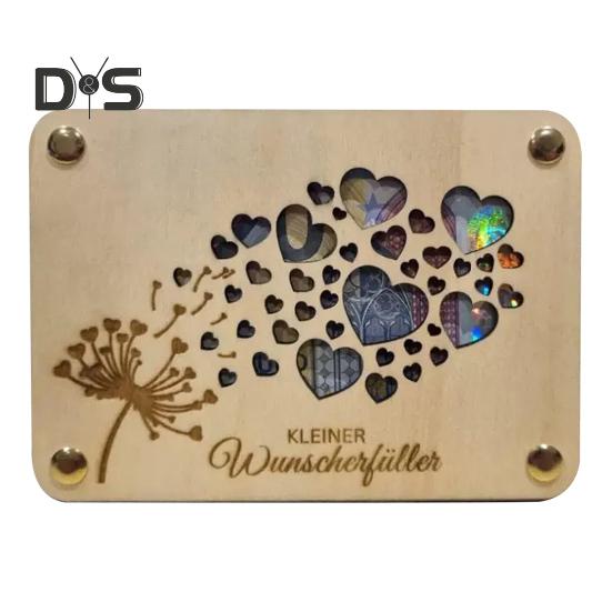 Держатель для денег на день рождения, деревянный держатель для денег, держатель для денег в виде конверта, упаковочный держатель для наличных или подарочной карты