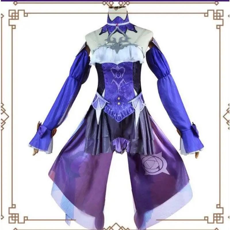 Игра Genshin Impact костюмы для косплея Fischl косплей Ein Immernachtstraum костюм униформа одежда костюмы платья наряды носит