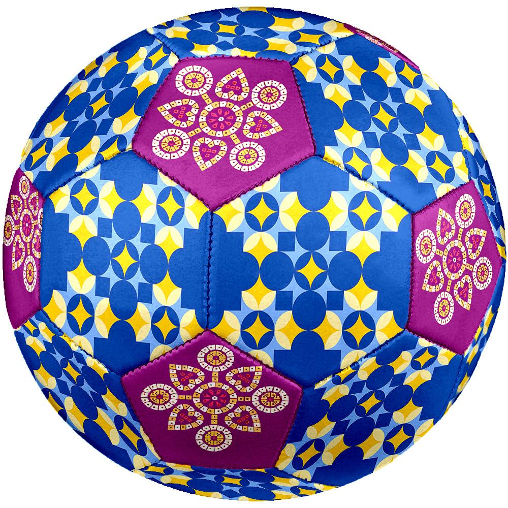1PC Geometric Star Floral Mandala Soccer Ball Size 5 Football Machine Sewn Indoor/Outdoor Universal Football Surprise Collection n84