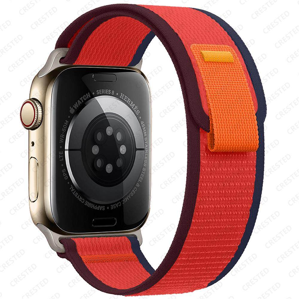 Ремешок Trail Loop для Apple Watch Ultra 2/Ultra 49 мм 45 мм 41 мм 44 мм 40 мм 42 мм 38 мм Нейлоновый ремешок iWatch для Apple Watch Series 9 8 7 6 SE 5 4 3 2 1
