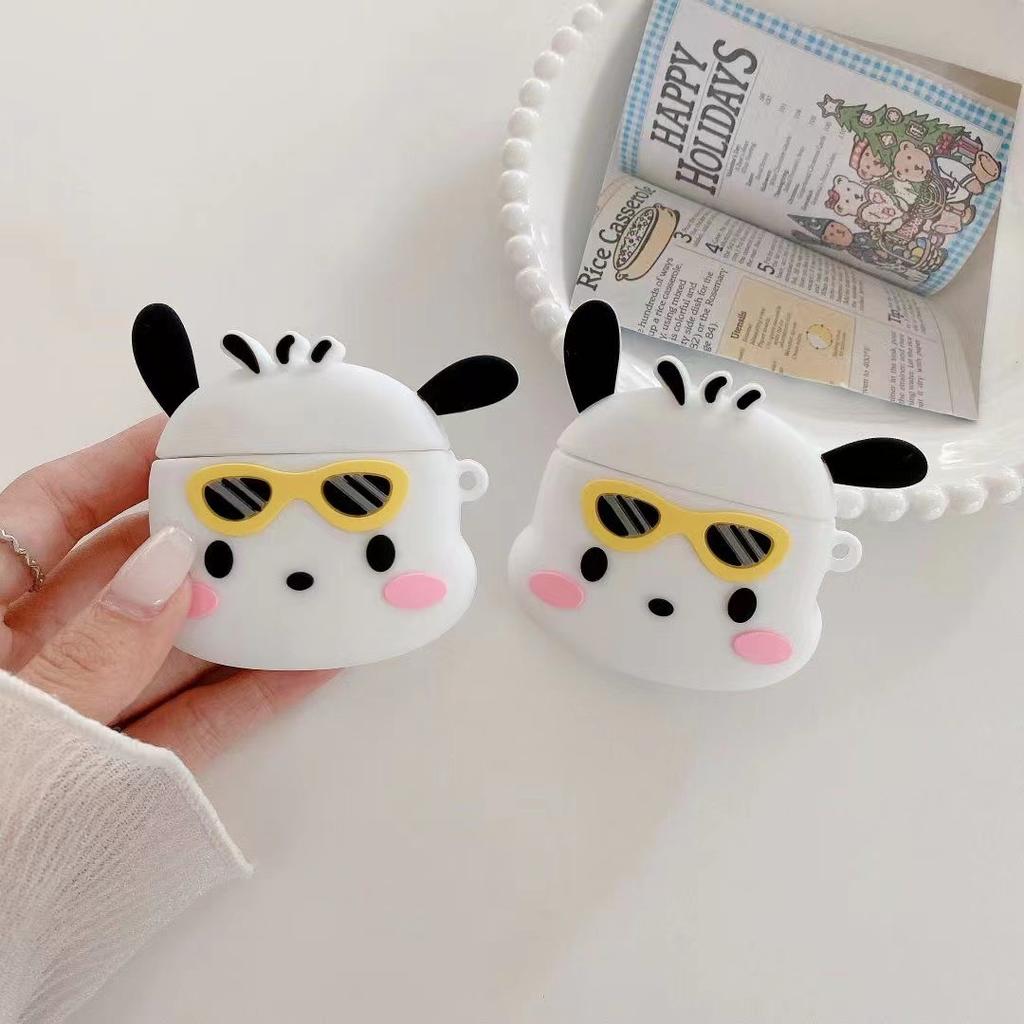 Cartoon sunglasses Pacha dog funny AirPodspro1 Apple 1/1/1 generation headphone case Bluetooth protective case applies