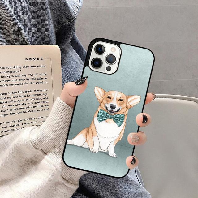 Милый корги Чехол для телефона Задняя крышка для iPhone 17 Air 16 15 14 13 11 12 Pro Max PlusS Чехол Coque