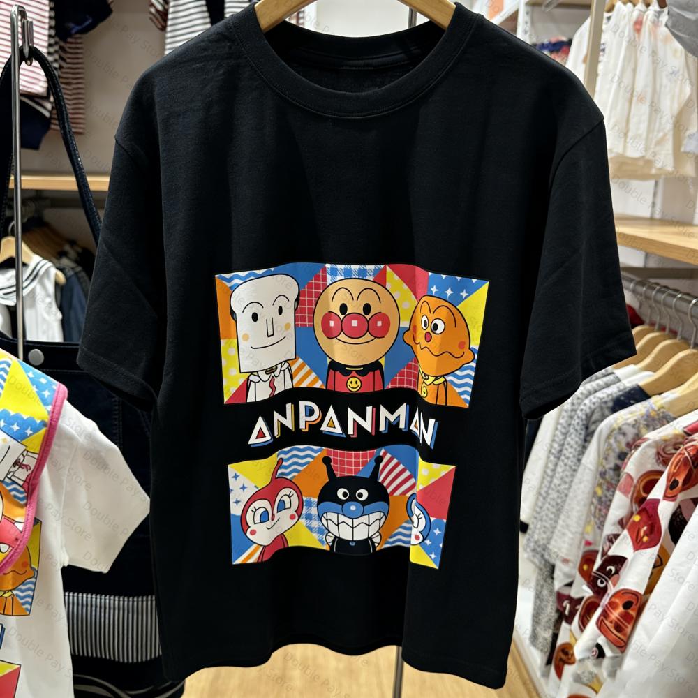 AnimeAnpanUnisex T Shirt For Kids 2026 Summer Short Sleeve Cartoon Print Casual Tee Boys Girls Tops Unisexs Shirts Women tshirts