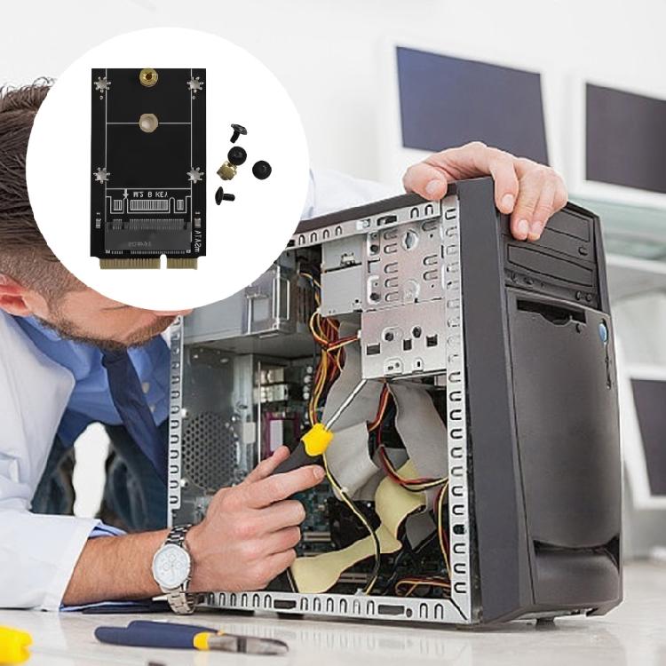 Efficient MSATA To M.2 B Key Drive Adapter Card Enhances Heat Dissipation For 2230 2242 Drive Installation Without Driver