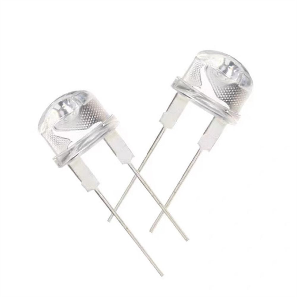 Угол 10 шт. Сделай сам Огни Светодиодная лампа F8 8 мм 0,5 Вт Светодиоды-соломенная шляпа Излучающий диод Ламповые бусины