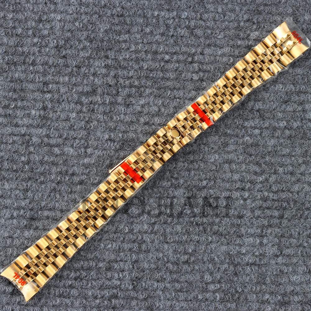 Gold/Rose gold 33mm NH05 Watch Case Stainless Steel Strap For Datejust NH05 Movement 25mm Dial Sapphire glass Lady's Watch Case 7