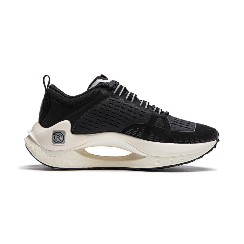 Li Ning Absolute Shadow CRC светоотражающие легкие высокопрочные модные спортивные повседневные туфли женские повседневные туфли черного цвета AZGU042-2