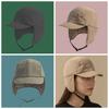 Lightweight Ear Protection Ushanka Multi-functional Windproof Pilot Cap Earflaps Visor Hat  Outdoor