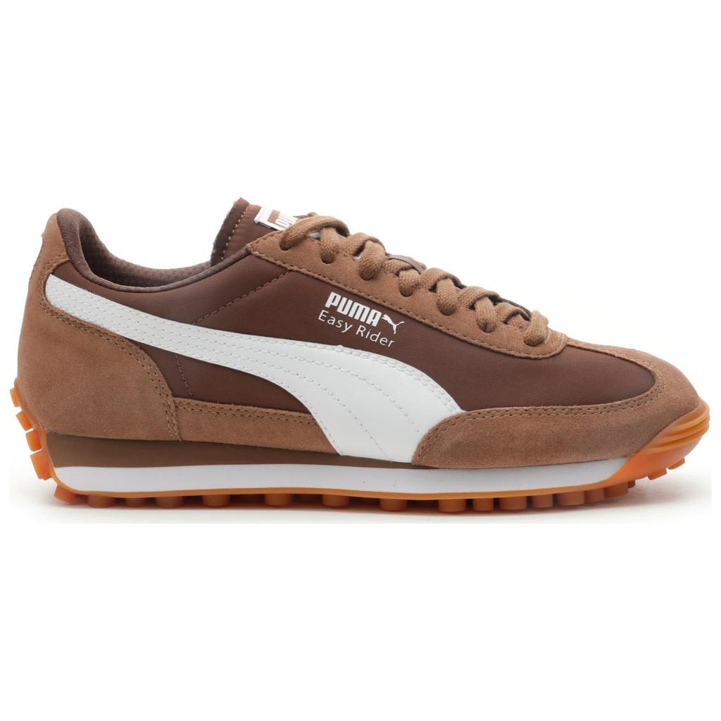 Puma Easy Rider Замша Нейлон Женский Высокий Кофейный Белый Эспрессо Коричневый 400331-05