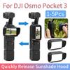 1-5 шт. Козырек от солнца для DJI Osmo Pocket 3 Быстросъемная крышка-козырек Защита от света Экранная тень Аксессуары для спортивной камеры