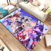 Genshin Impact Cartoon Game Area Rug, ковер для дома, гостиной, спальни, дивана, дверного коврика, кухонного декора, детский нескользящий напольный коврик