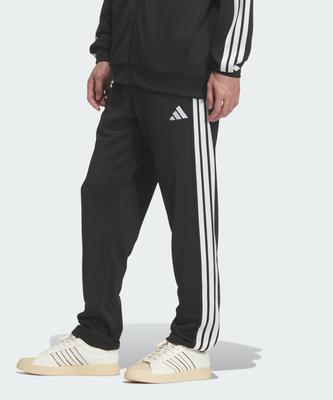 Спортивные брюки с открытым низом, двойной трикотаж, regular fit, с тремя полосками Kr6434