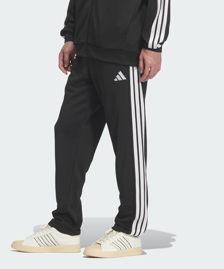 ADIDAS 3-Stripe Regular Fit Double Knit Open Hem Track Pants Kr6434