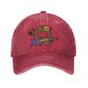 Domo Rocker Washed Baseball Cap  Trendy Sun Trucker Hat Summer Men Adult Hunting Camping Baseball Caps