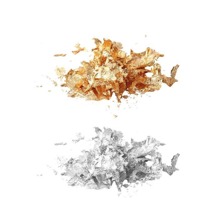 Flocons de dorure - GRAINE CREATIVE - Or/Argent - Multicolore - 8x4x4 cm - Décoratif