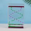Colorful Dynamic Slime Flow Timer Square Two-color Sandglass Timer Water Drop Timer  Home Decor