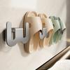 Wall Mounted Slipper Rack Space Aluminum Shoe Rack Space Saving Shoe Drying Shelf Slipper Hook Home Shoe Storage Organizer