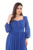 Женское платье большого размера с воротником-сердечком и платьем больших размеров 1785-Saks