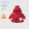 Детская хлопковая куртка с капюшоном и 3D-бантом JELLYBABY