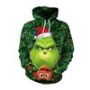 Winter Christmas sweatshirt cos, Green-Haired Monster merchandise, Grinch digital printed sweatshirt hoodie
