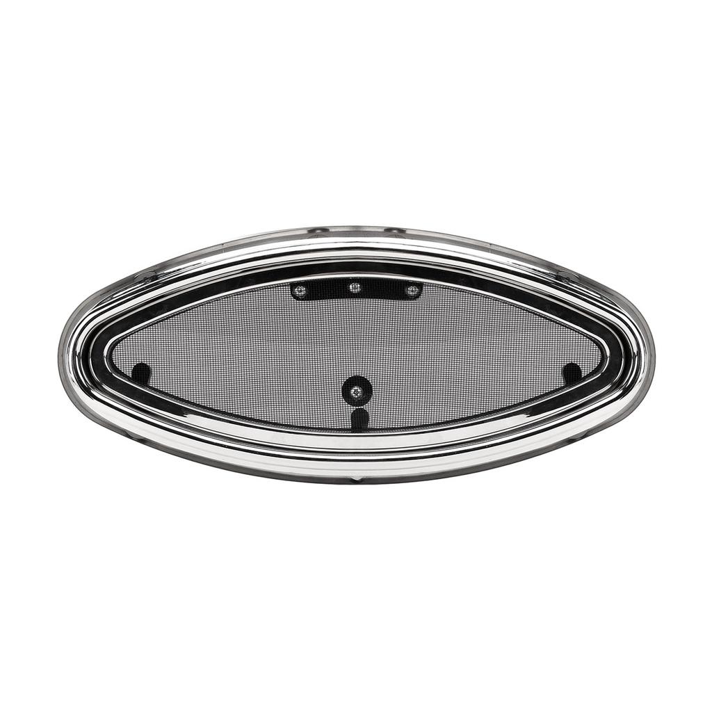 16.06x5.83in Овальное иллюминаторное окно для лодки Открывающееся внутрь Закаленное стекло УФ-защита Водонепроницаемый Иллюминатор Люк Сетчатый барьер