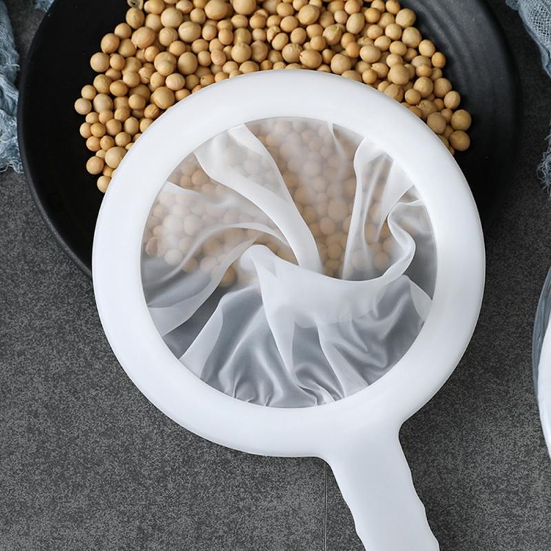 Ситечко дуршлаг с ультратонкой и мелкой сеточкой для молока и других кухонных нужд 24х15 см