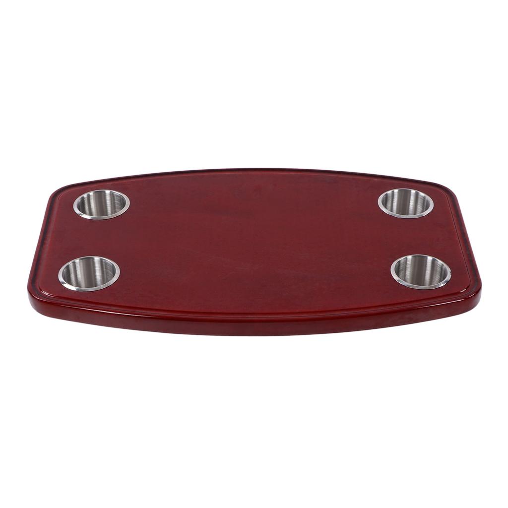 Piano Varnished Oak RV Table Top 600x380x30mm with 4 Cup Holders for Yacht Caravan Camper