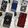 Черный чехол Bandana Paisley для Samsung Galaxy S22 S23 S24 Ultra Note 20 10 S8 S9 S10 Plus S21 S20 FE Мягкий чехол