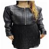 100% натуральная кожа ягненка для женщин и девочек, мотобайкерская куртка, укороченная байкерская куртка-болеро с плечами, облегающий крой, длинные рукава, красивый вид