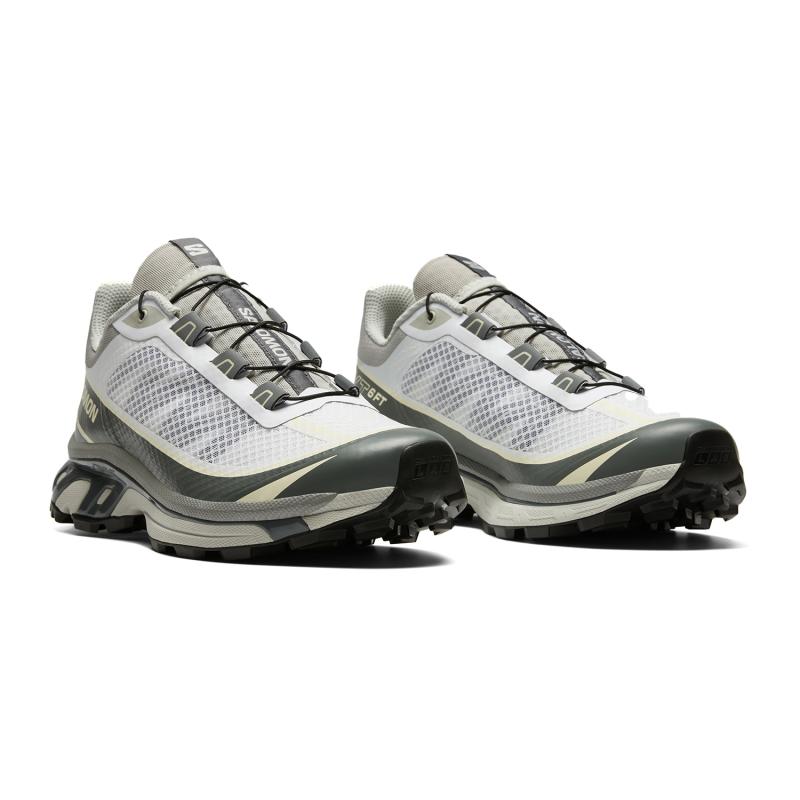 SALOMON XT 6 футов Нескользящие Износостойкие Низкие Повседневные Кроссовки Унисекс Фиолетово-Серые Кроссовки 477743
