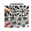 133mm Car Wheel Hub Center Cap Emblem Sticker for Fiat 500 500C 500L 500X Tipo Panda Punto Doblo Palio Stilo